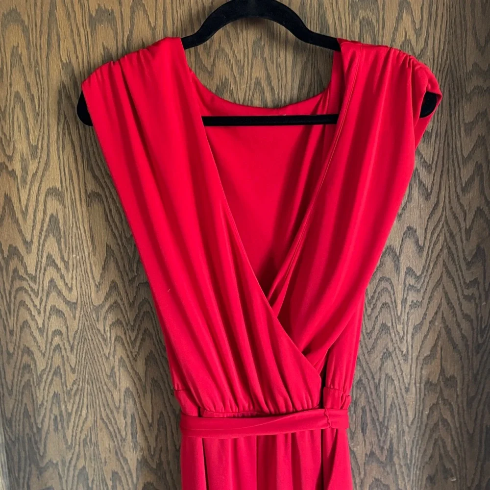 Express Vibrant‎ Red Jumpsuit